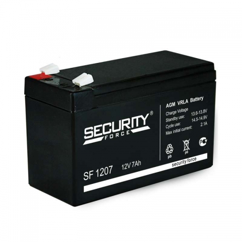 Батарея аккумуляторная 12В 7А.ч Security Force SF 1207 250807