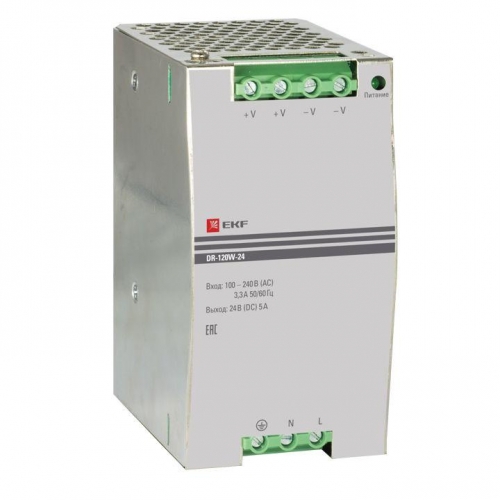 Блок питания 24В DR-120W-24 EKF dr-120w-24 1220411