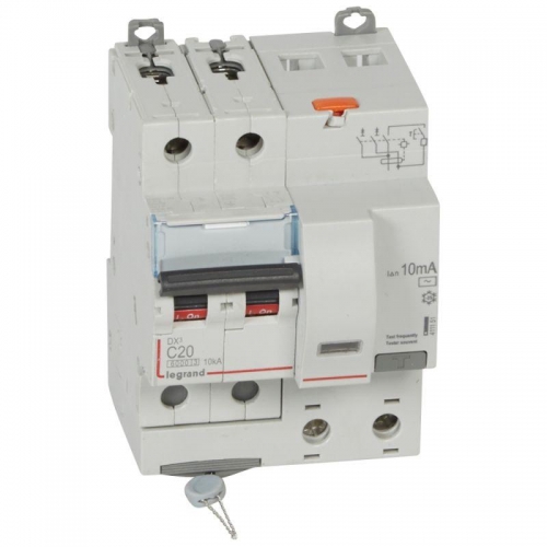 Выключатель автоматический дифференциального тока 2п C 20А 10мА тип AC 6кА DX3 4мод. Leg 411151 1016374