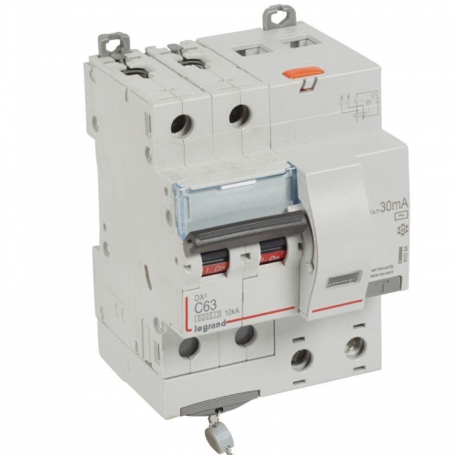 Выключатель автоматический дифференциального тока 2п C 63А 30мА тип AC 6кА DX3 4мод. Leg 411164 1009935