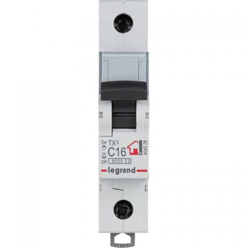 Выключатель автоматический модульный 1п C 16А 6кА TX3 Leg 404028 1009820