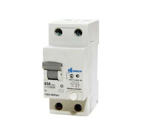 Выключатель дифференциального тока (УЗО) 2п 25А 30мА тип AC УЗО-100 КОНТАКТОР 7000511 261680