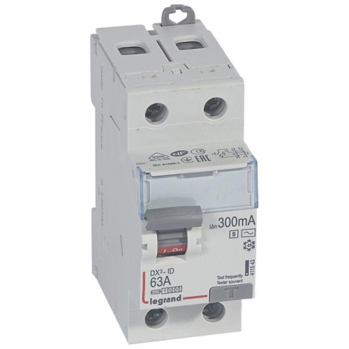 Выключатель дифференциального тока (УЗО) 2п 63А 300мА тип ACS DX3 Leg 411543 1015628