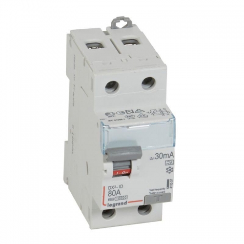 Выключатель дифференциального тока (УЗО) 2п 80А 30мА тип A DX3 Leg 411557 1015631