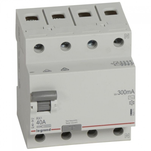 Выключатель дифференциального тока (УЗО) 4п 40А 300мА тип AC RX3 Leg 402071 1199847