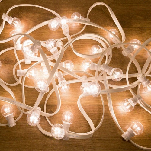 Гирлянда "LED Galaxy Bulb String" 10м 6х30LED бел. IP65 влагостойкая провод бел. каучук Neon-Night 331-305 1251231