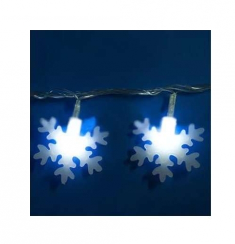 Гирлянда светодиодная «Снежинки-2» ULD-S0700-050/DTA WHITE IP20 SNOWFLAKES-2 с контроллером 50LED (дл.7м) Uniel7935 440100