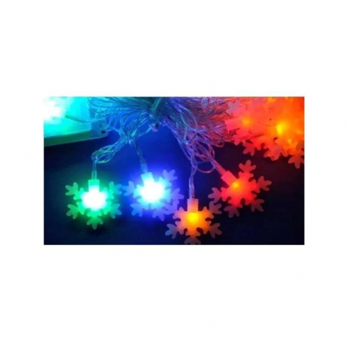 Гирлянда светодиодная «Снежинки-3» ULD-S0700-050/DTA MULTI IP20 SNOWFLAKES-3 с контроллером 50LED (дл.7м) Uniel7936 440096