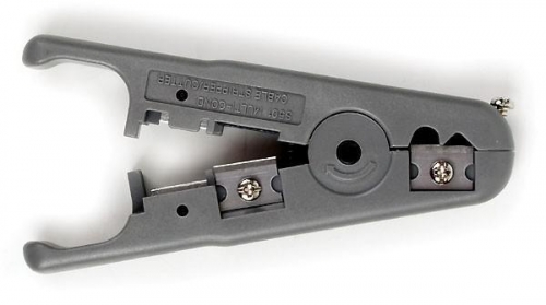 Инструмент HT-S501A для зачистки и обрезки витой пары (UTP/­STP) и телеф. кабеля d3.2-9мм Hyperline 3445 287618