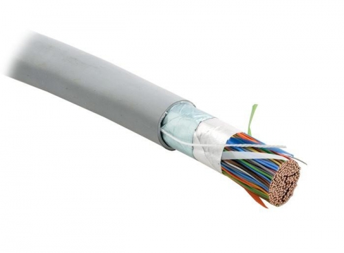 Кабель витая пара FUTP100-C3-S24-IN-LSZH-GY F/UTP кат.3 100 пар (24 AWG) ож (solid) экран-фольга LSZH нг(С)-HF сер. Hyperline 47355 1202123