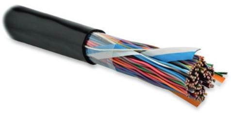 Кабель витая пара UUTP50-C3-S24-OUT-PE-BK U/UTP кат.3 50 пар (24 AWG) ож (solid) внешн. UV PE -40град.C - +50град.C черн. Hyperline 19864 1202695