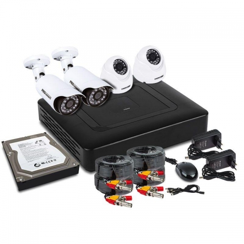 Комплект видеонаблюдения 2 внутр. камеры 2 наружные камеры (с жестким диском) ProConnect 45-0415 435494