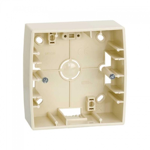 Коробка наружной установки 1-м 89х89х27мм Simon82 сл. кость 82750-31 393776