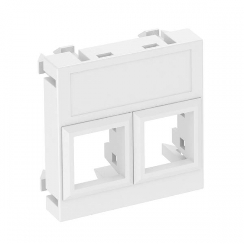 Корпус компьютерной розетки Modul45 (прямой) 45х45мм DTG-02LE RW1 бел. OBO 6119304 342948