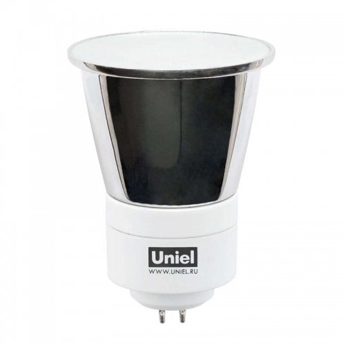 Лампа люминесцентная компакт. ESL JCDR 7Вт GU5.3 спиральная 2800К FR Uniel 00593 119981