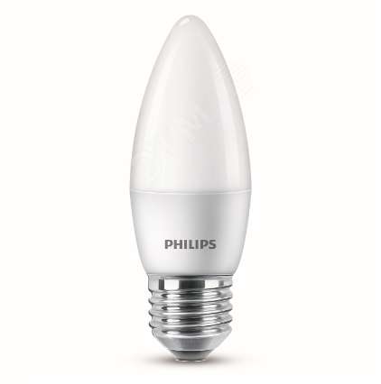 Лампа светодиодная ESS LED Candle 6.5-60Вт свеча E27 827 B38 ND FR мат. Philips 929001811407 / 871869676335300 479035