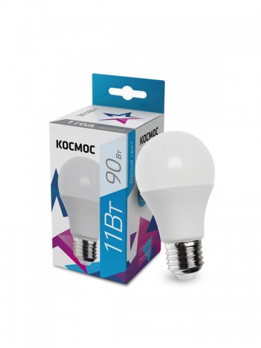 Лампа светодиодная LED BASIC A60 11Вт 220В E27 4500К КОСМОС LkecLED11wA60E2745 441266