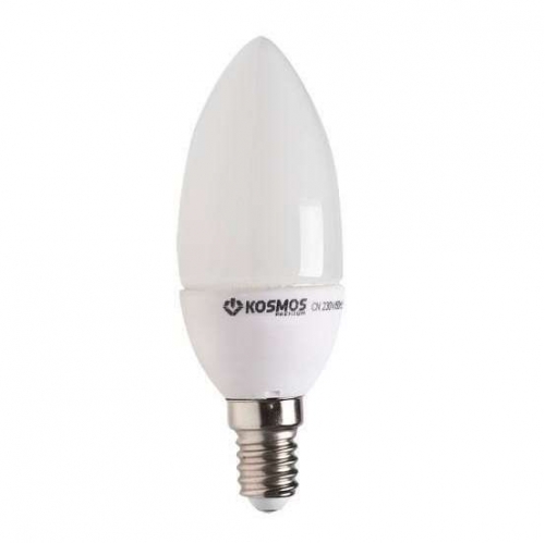 Лампа светодиодная LED KOSMOS premium 3Вт Свеча E27 230В 3000К Космос KLED3wCN230vE2727 277367