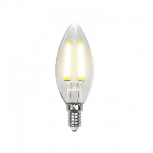 Лампа светодиодная LED-C35-6Вт/NW/E14/CL GLA01TR прозр. Uniel UL-00002198 502152