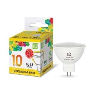 Лампа светодиодная LED-JCDR-std 10Вт 230В GU5.3 3000К 900Лм ASD 4690612015811 517931