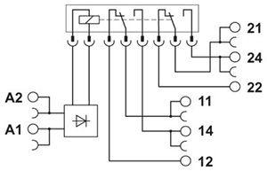 Модуль релейный PLC-RSC- 24DC/21-2 Phoenix Contact 2967060 466384