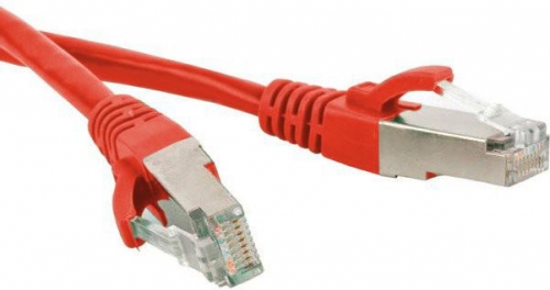 Патч-корд PC-LPM-SFTP-RJ45-RJ45-C5e-0.5M-LSZH-RD SF/UTP экран. кат.5e LSZH 0.5м красн. Hyperline 264316 1201339