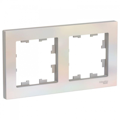 Рамка 2-м ATLAS DESIGN универс. жемчуг SchE ATN000402 1240264