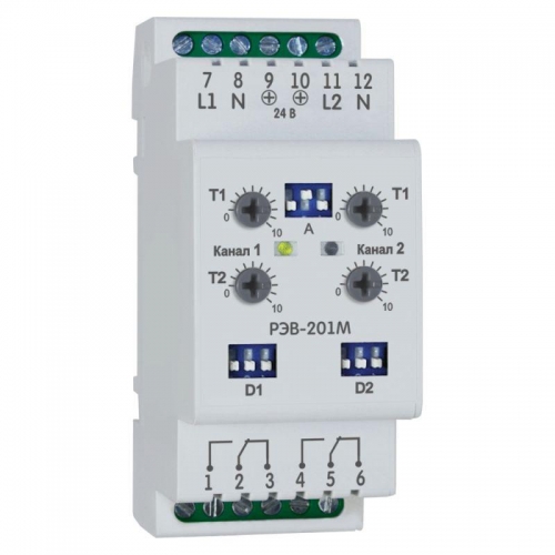 Реле времени OptiDin РЭВ 201М У3.1 КЭАЗ 114067 1024235