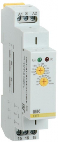 Реле задержки выключения ORT 1 конт. 12-240В AС/DC ИЭК ORT-B1-ACDC12-240V 463846