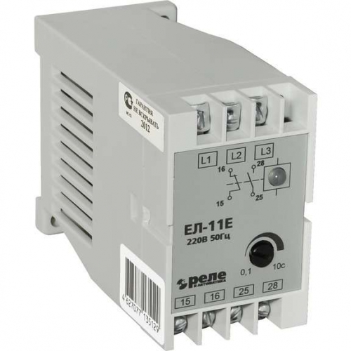 Реле контроля фаз ЕЛ-11Е 380В 50Гц Реле и Автоматика A8222-77135136 19506