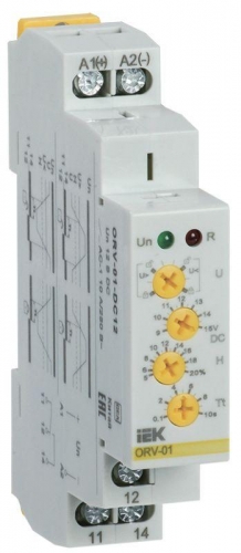 Реле напряжения ORV 1ф 12В DC ИЭК ORV-01-DC12 463868