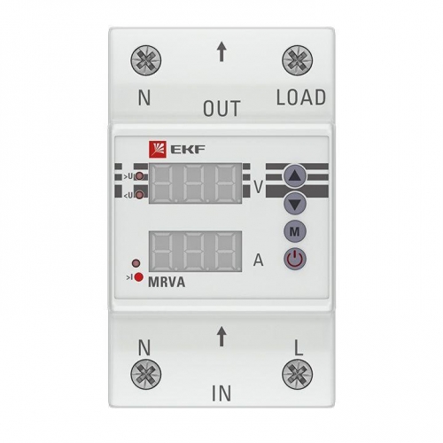 Реле напряжения и тока с дисплеем MRVA 25А PROxima EKF MRVA-25A 447588