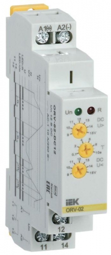 Реле повышения напряжения ORV 1ф 12В DC ИЭК ORV-02-DC12 463872