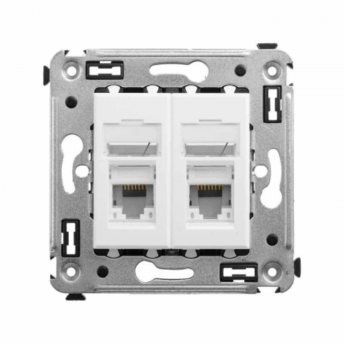 Розетка 2-м RJ-45 СП кат.5e Avanti "Белое облако" ДКС 4400464 1236209