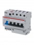 Выключатель автоматический дифференциального тока 4п B 10А 30мА тип AC 6кА DS204 6мод. ABB 2CSR254001R1105 87334