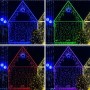 Гирлянда Айсикл (бахрома) 4.8х0.6м 176LED RGB 230В провод прозр. Neon-Night 245-209 1250994