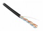 Кабель витая пара UUTP4-C5E-S24-IN-LSZH-BK-100 U/UTP кат.5e 4 пары (24 AWG) ож (solid) LSZH нг(С)-HF черн. (уп.100м) Hyperline 273503 1202389