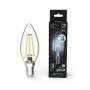 Лампа светодиодная Filament Candle 7Вт 4100К E14 step dimmable Gauss 103801207-S 1252114