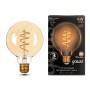 Лампа светодиодная Filament G95 Flexible 6Вт 2400К E27 Golden Gauss 105802007 1252108