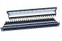Патч-панель PP3-19-24-8P8C-C6-110D 19дюйм 1U 24 порта RJ45 кат. 6 Dual IDC ROHS черн. (задний кабельн. организатор в компл.) Hyperline 246107 404990